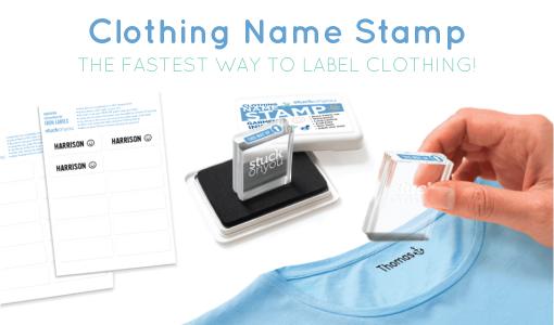 The BEST and FASTEST labelling solution - Clothing Name Stamp