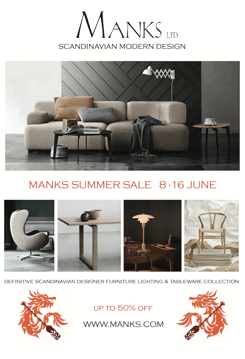 Manks Summer Sale 8-16 June 2024